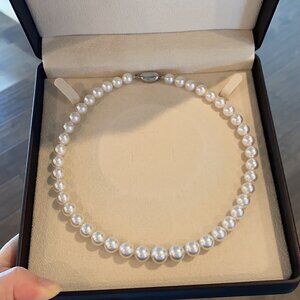 South sea pearl necklace with certificate from Japan (9-11.4mm)